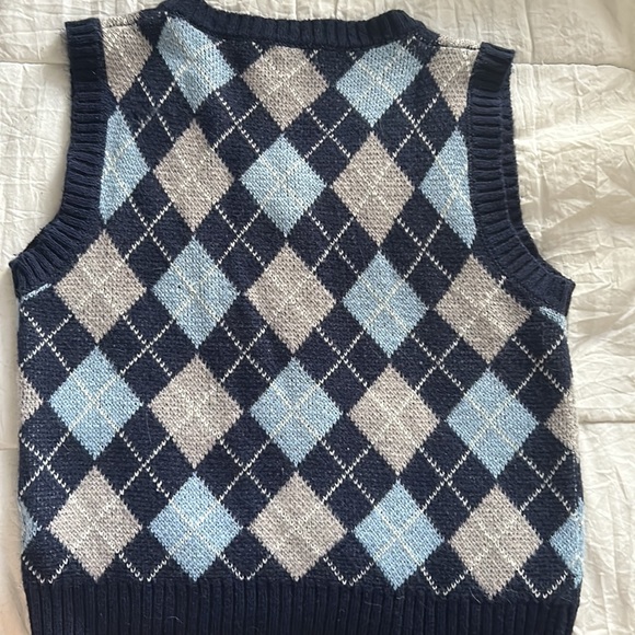 Blue argyle sweater vest from Better Be - Picture 2 of 2